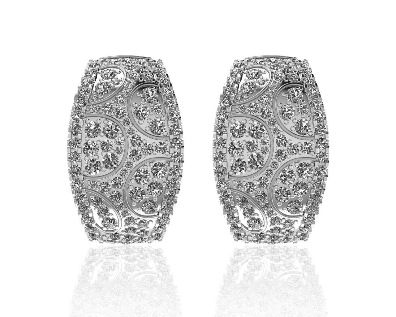 Elina Diamond Hoops - Jewelslane