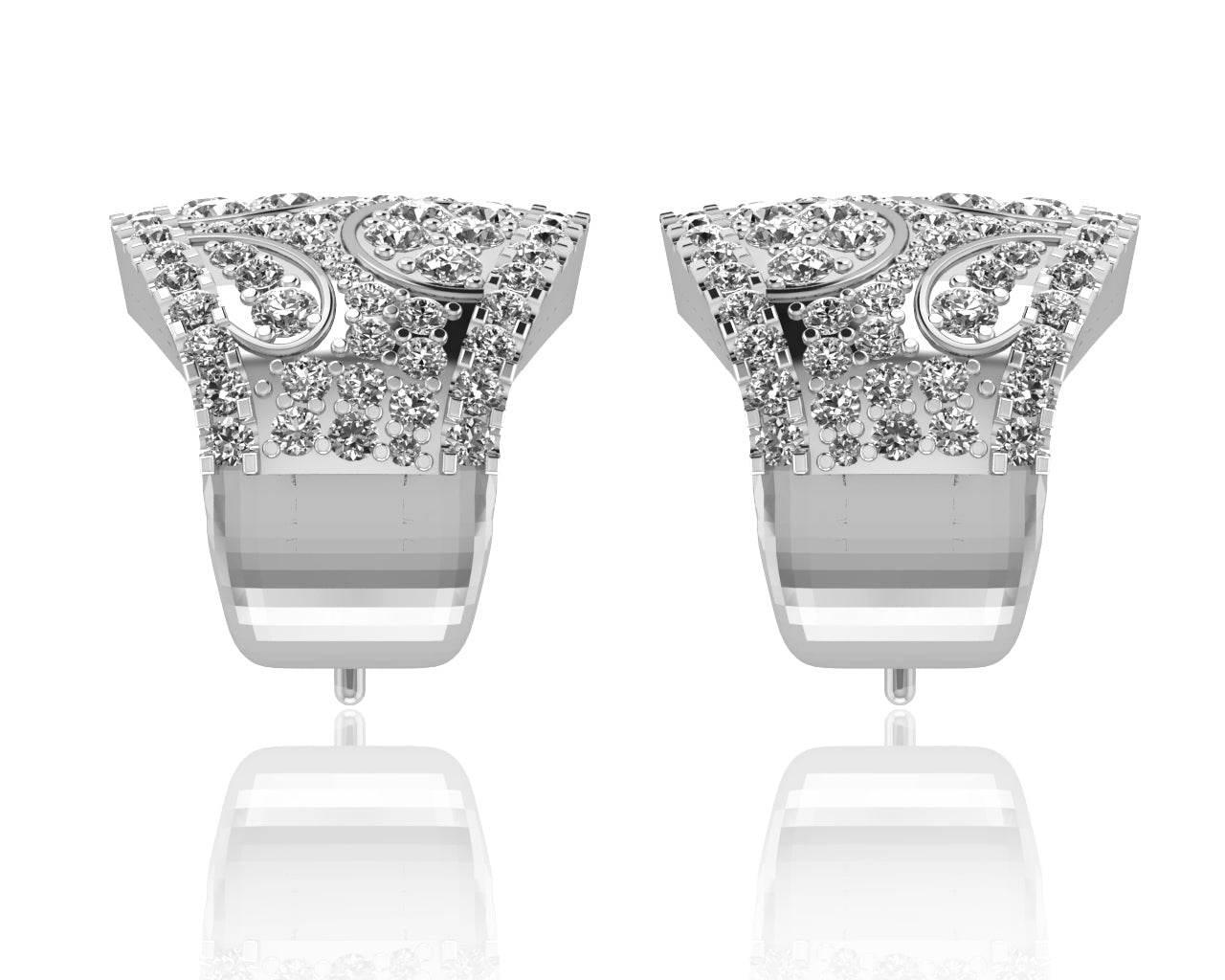 Elina Diamond Hoops - Jewelslane