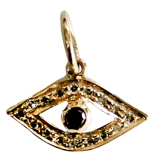 Evil Eye Gold Charm - Jewelslane