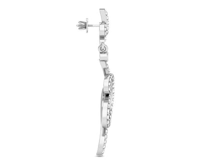 Fatina Long Diamond Danglers - Jewelslane