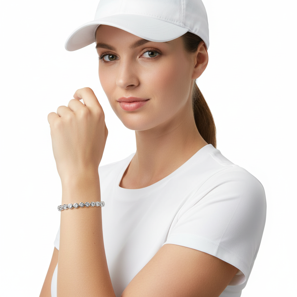 Bethina Diamond Look Tennis Bracelet