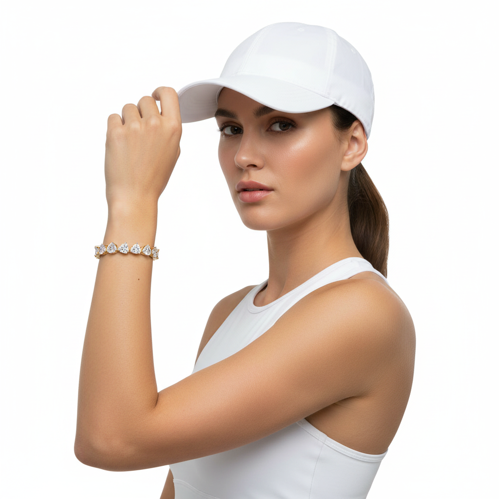 Casi Heart Shape Lab Grown Diamonds Tennis Bracelet