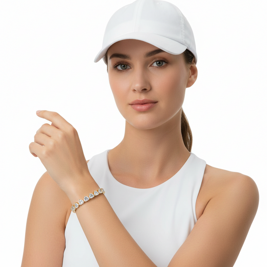 Casi Heart Shape Lab Grown Diamonds Tennis Bracelet