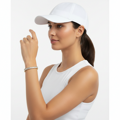 Keri Marquie Shape Lab Grown Diamond Tennis Bracelet