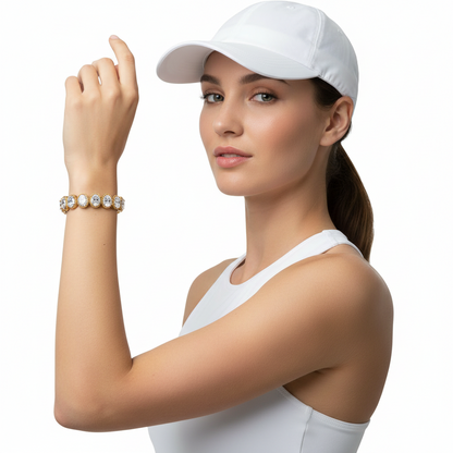Niva Oval Shape Lab Diamonds Tennis Bracelet