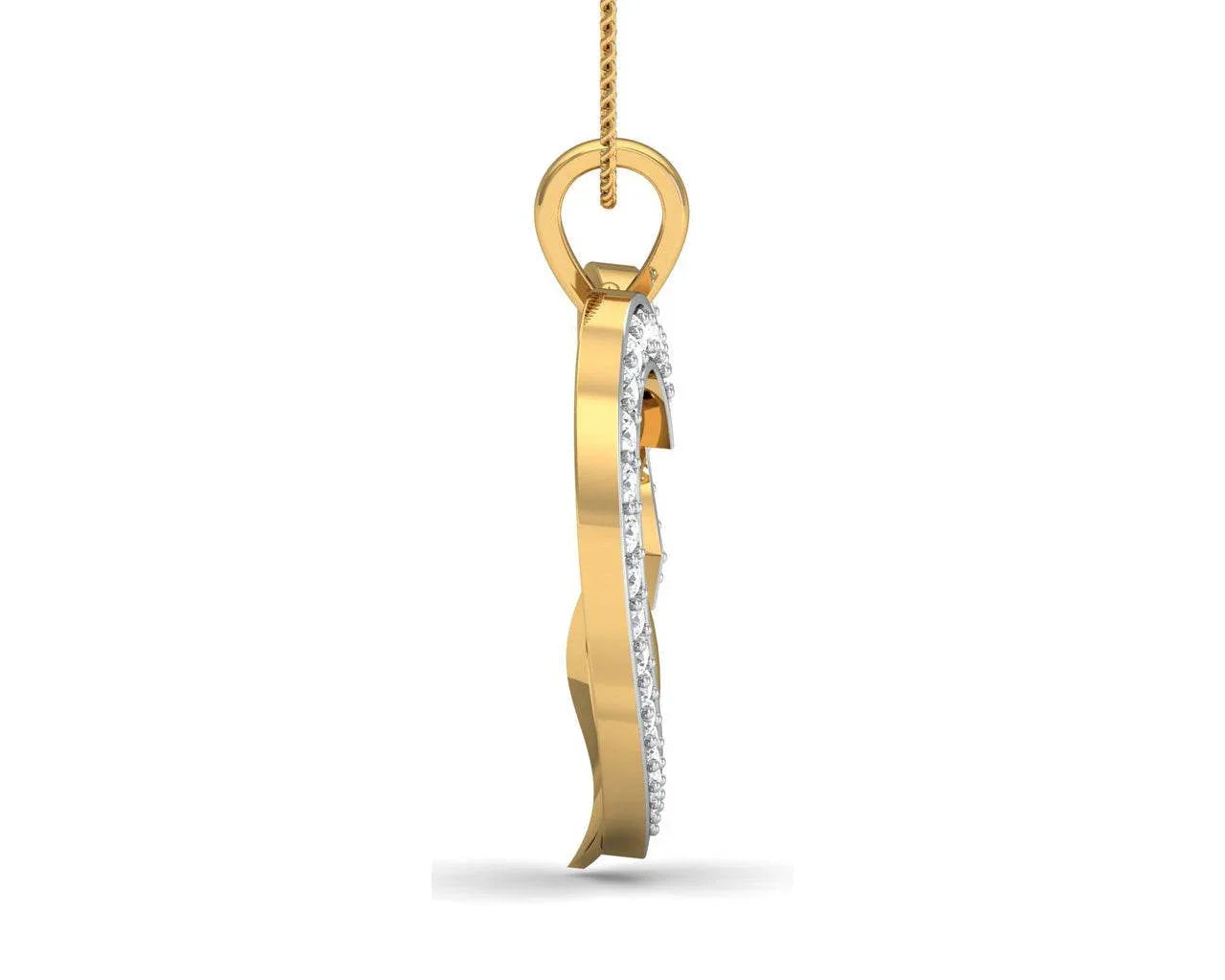 Fiona Diamond Heart Pendant - Jewelslane