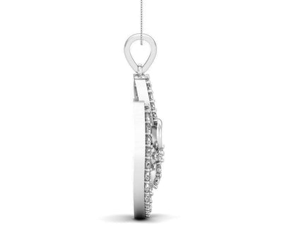 Freya Round Brilliant Diamond Pendant - Jewelslane
