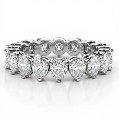 Galia Pear Shape Diamonds Eternity Band - Jewelslane