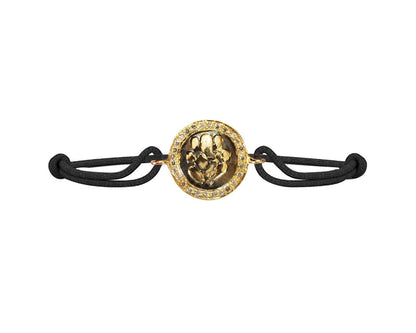 Ganesh Bracelet in Gold with Diamonds - Jewelslane