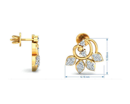 Geet Diamond Eartops - Jewelslane