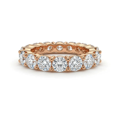 Gema Round Brilliant cut Diamonds Eternity Band - Jewelslane