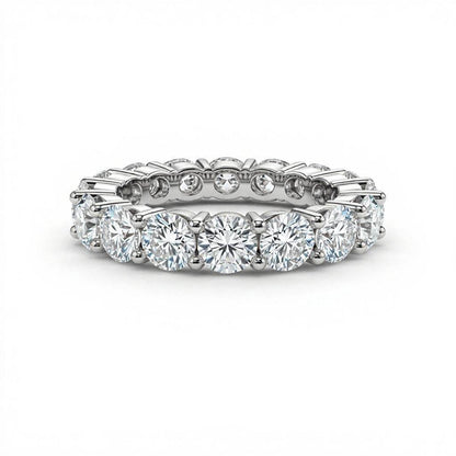 Gema Round Brilliant cut Diamonds Eternity Band - Jewelslane
