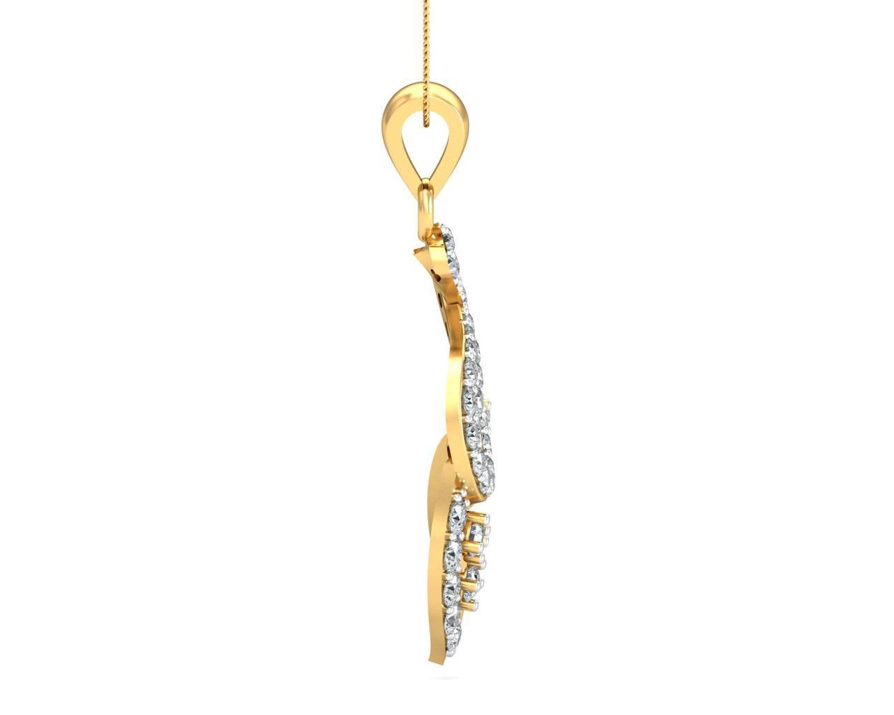 Gini Brilliant Cut Diamond Pendant - Jewelslane