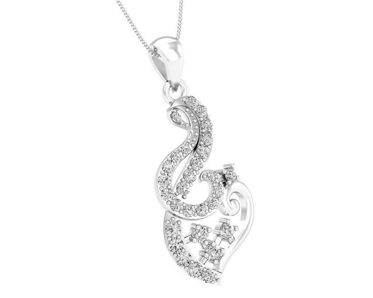 Gini Brilliant Cut Diamond Pendant - Jewelslane