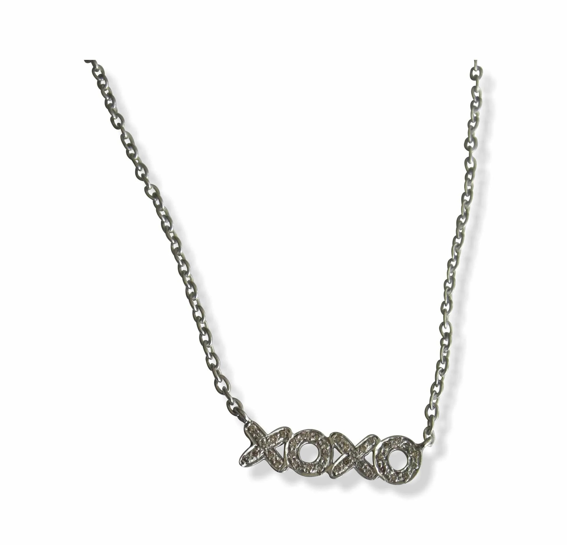 Hugs N Kisses Pendant With Diamonds - Jewelslane