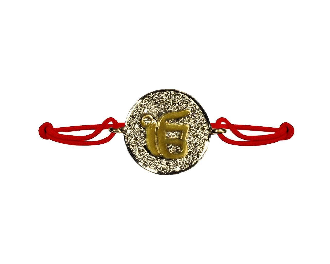 Ik Onkar Pave Diamond Bracelet - Jewelslane