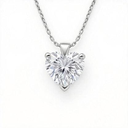 Kai Heart Shape Lab Grown Diamond Solitaire pendant in Gold - Jewelslane