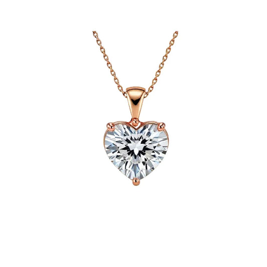 Kairi Heart Shape Lab Diamond Solitaire Pendant - Jewelslane