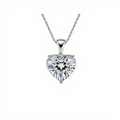 Kairi Heart Shape Lab Diamond Solitaire Pendant - Jewelslane