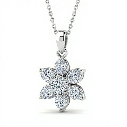 Kale Pear Shape Lab Diamonds Solitaire Pendant - Jewelslane