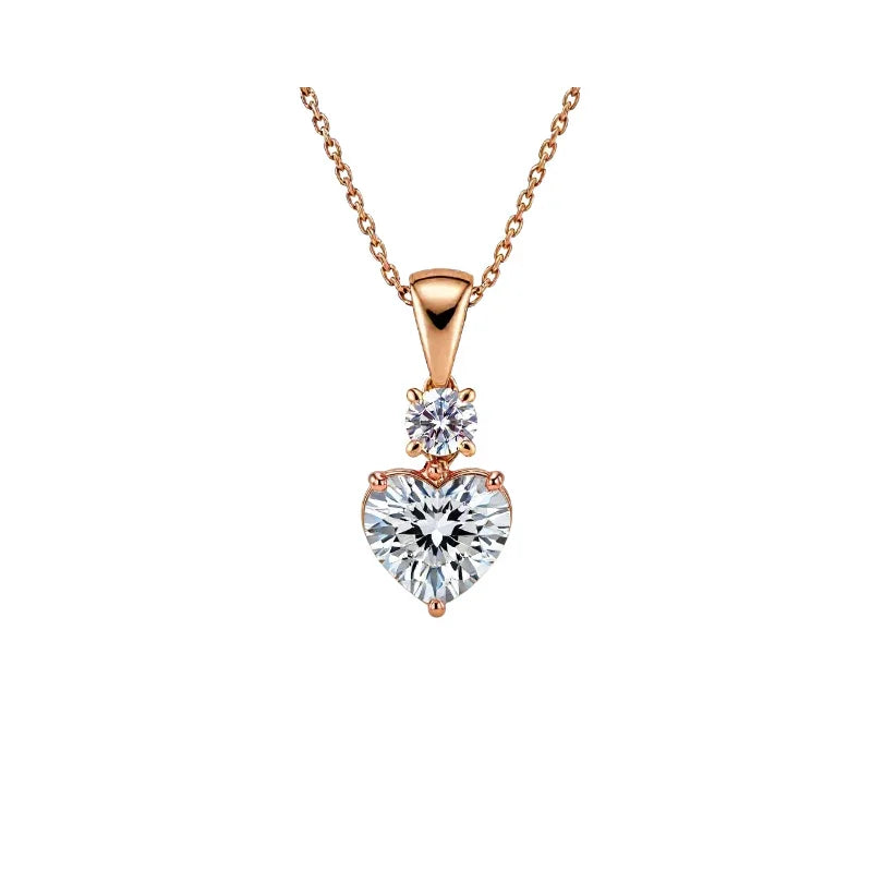 Kaya heart Shape Lab Diamond Solitaire Pendant - Jewelslane