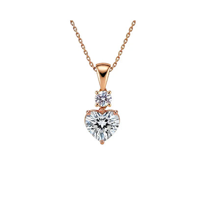 Kaya heart Shape Lab Diamond Solitaire Pendant - Jewelslane