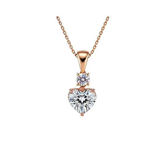 Kaya heart Shape Lab Diamond Solitaire Pendant - Jewelslane