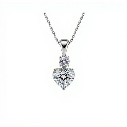Kaya heart Shape Lab Diamond Solitaire Pendant - Jewelslane
