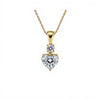 Kaya heart Shape Lab Diamond Solitaire Pendant - Jewelslane