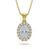 Kimi Oval Shape Lab Diamond Solitaire Pendant - Jewelslane
