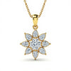 Kin Round Brilliant Cut Lab Diamond Solitaire Pendant - Jewelslane