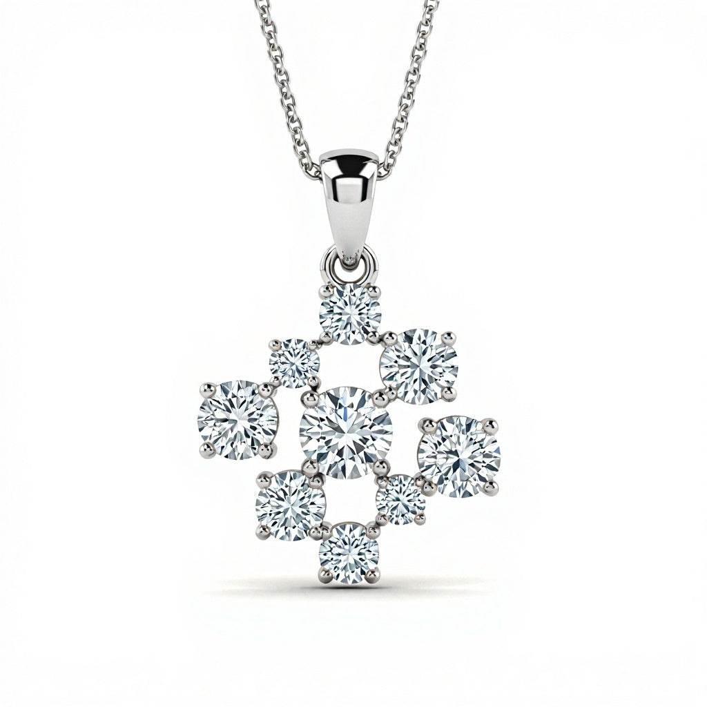 Kina Solitaire diamonds Pendant - Jewelslane