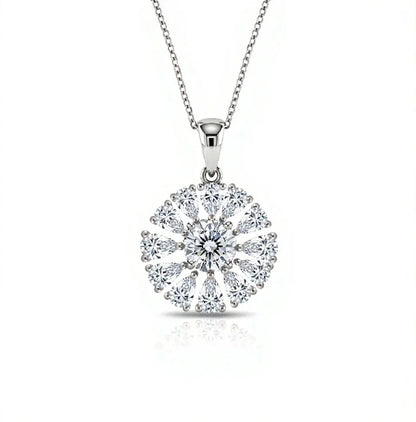 Kiyo Round Brilliant Lab Diamond Solitaire Pendant - Jewelslane