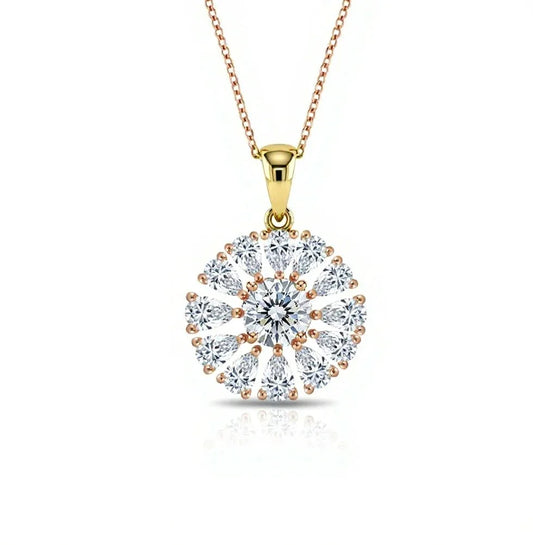 Kiyo Round Brilliant Lab Diamond Solitaire Pendant - Jewelslane