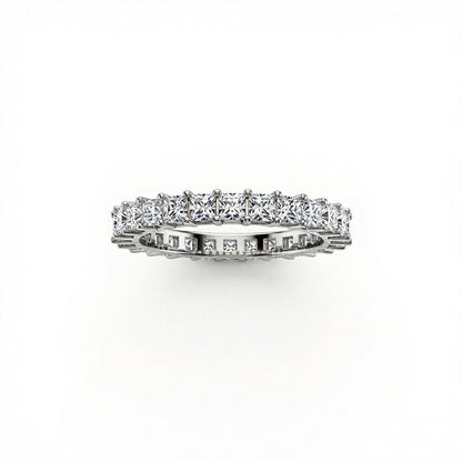 Leah Princess Cut Diamond Eternity band - jewelslane