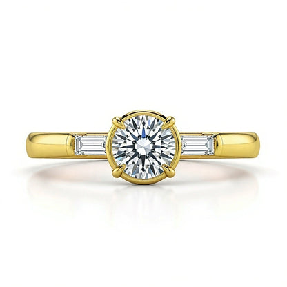 Mabel Lab Grown Diamond Solitaire ring - Jewelslane