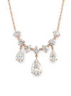 Maca Pear Shape Diamond Solitaire Necklace - jewelslane