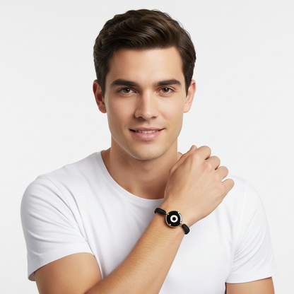 Evil eye Bracelet for Men in gold