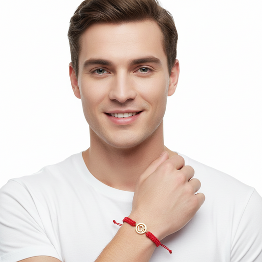 Gold Plated silver Om Rakhi