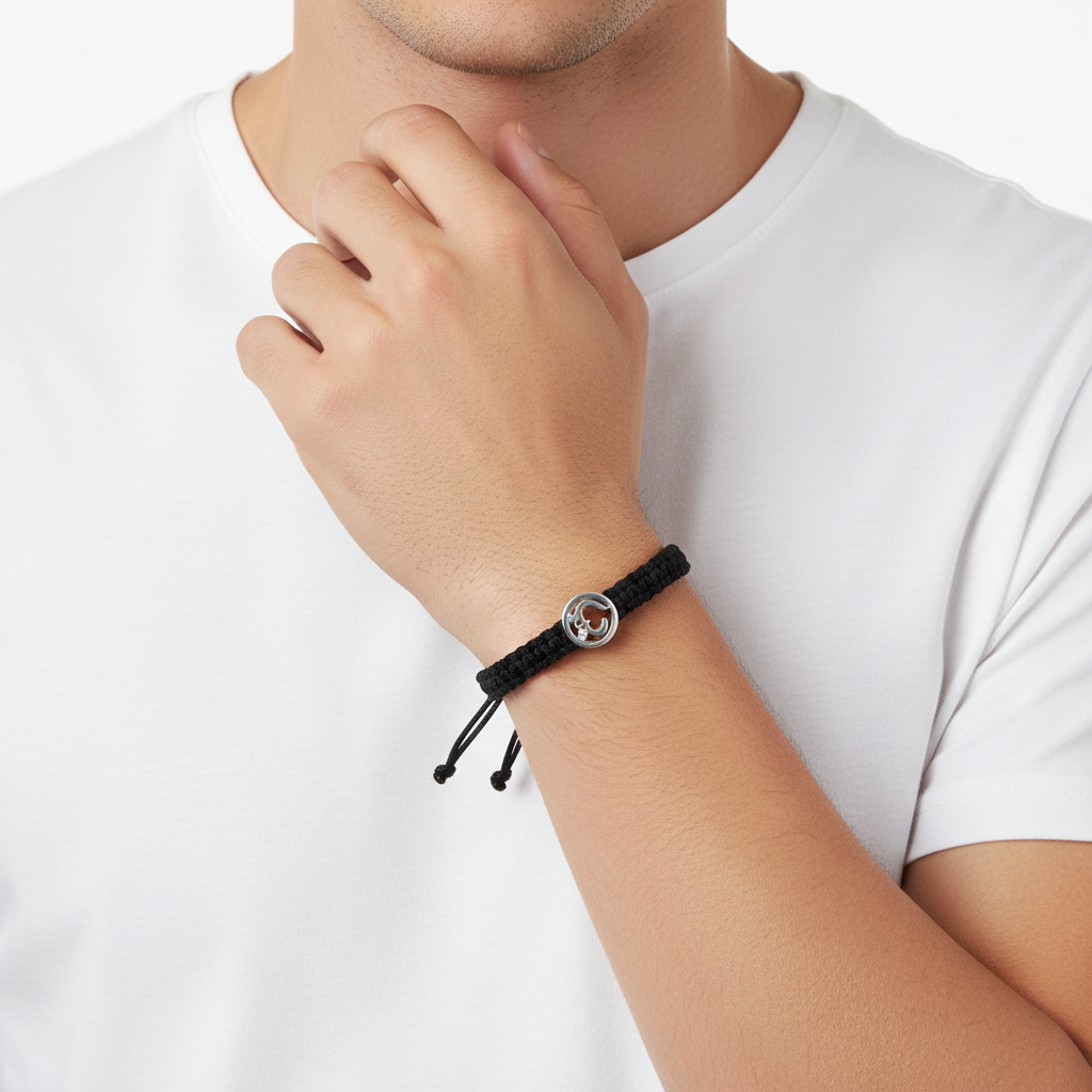 Aumkaara Gents Bracelet in Silver