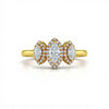 Maria Marquise Shape Lab Diamond Solitaire Ring - Jewelslane