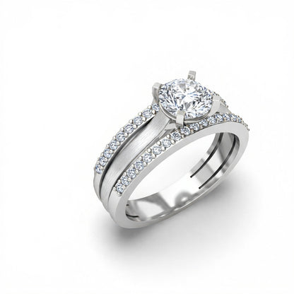 Naima Lab Grown Diamond Soitaire Ring - Jewelslane