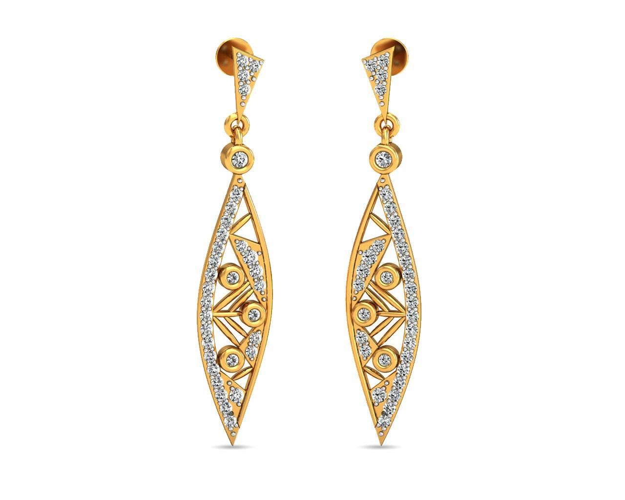 Navika Diamond Danglers - Jewelslane