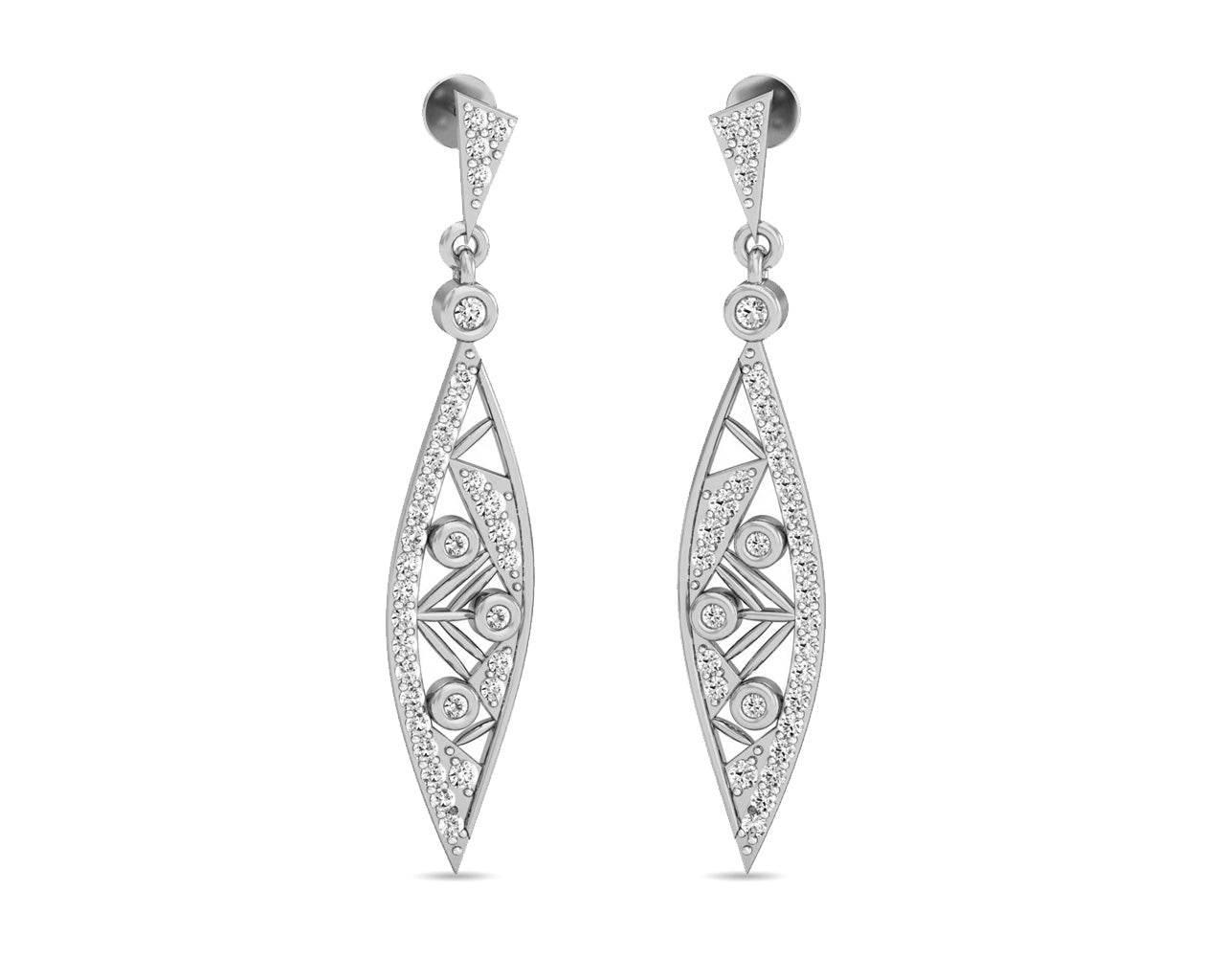 Navika Diamond Danglers - Jewelslane