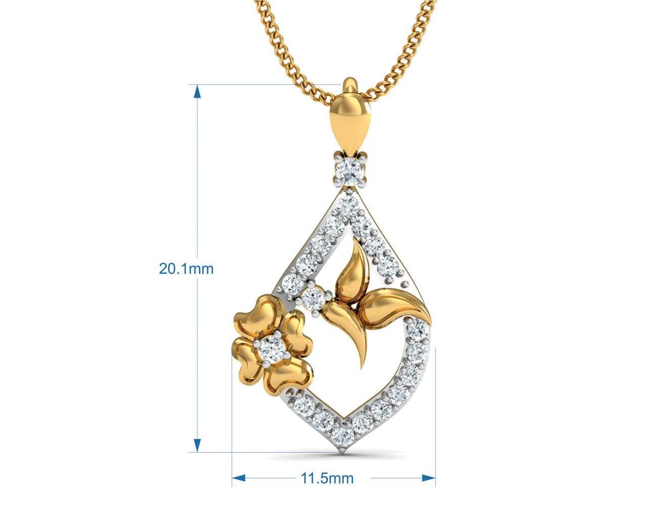 Nitya Delicate Diamond Pendant - Jewelslane