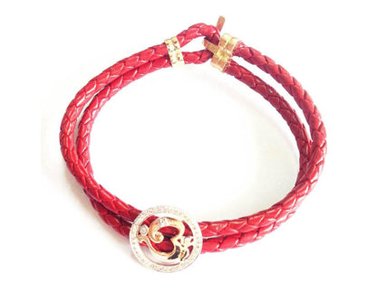 Om Ganesh gold Bracelet with Diamonds - Jewelslane