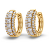 Pagan Princess Cut Lab Diamond Hoop Earrings - jewelslane