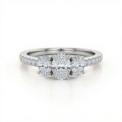 Paige Lab Grown Oval Shape Diamond ring - Jewelslane