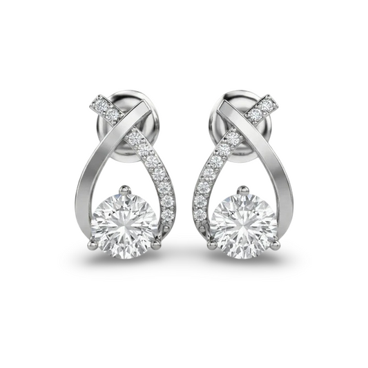 Pali Lab Grown Diamond Daily wear Earrings -jewelslane
