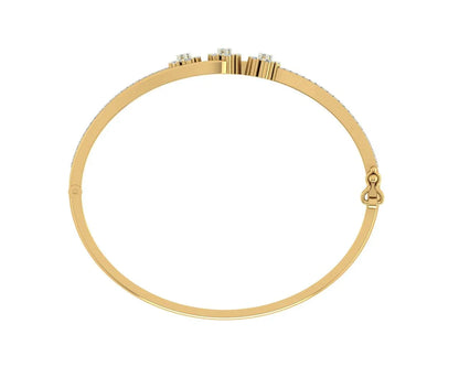 Paoli diamond bracelet in 18k dual tone Gold - Jewelslane